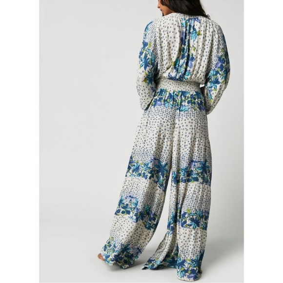 Free People Denim - NWT FREE PEOPLE Paradise Jumpsuit / Ivory Combo Small Romper